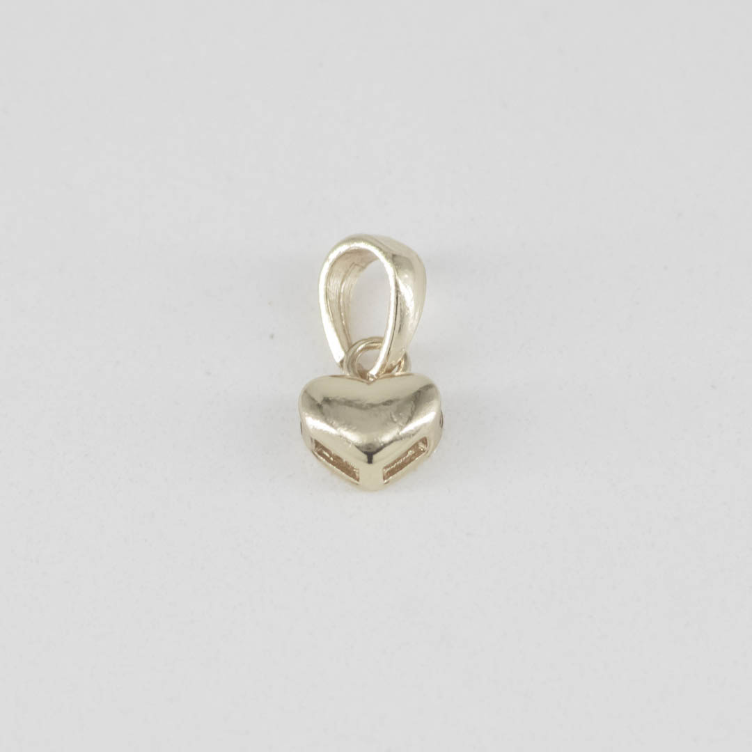 DIJE CORAZON LISO RELIEVE PEQUEÑO