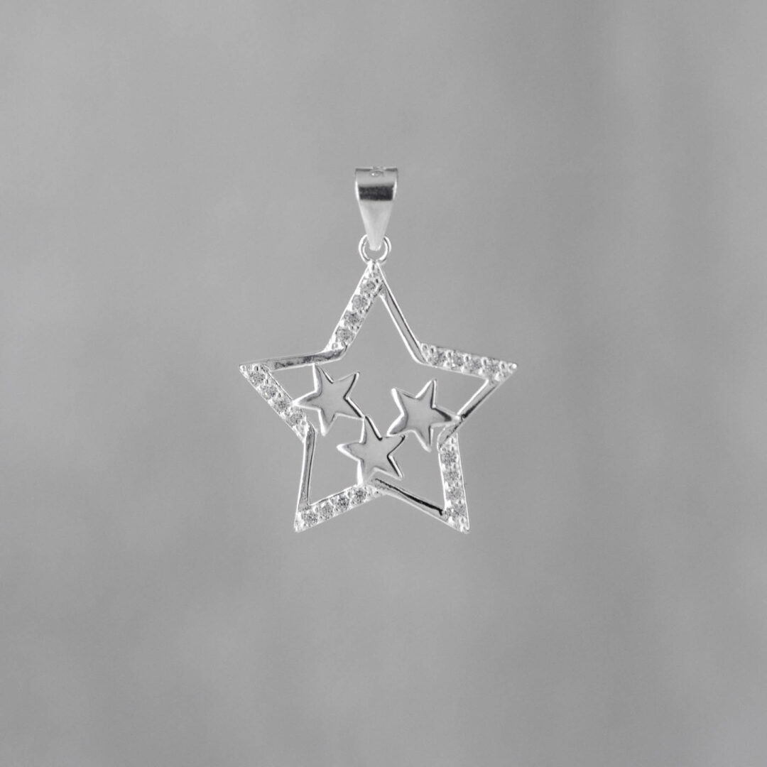 DIJE SILUETA ESTRELLA ESTRELLADA
